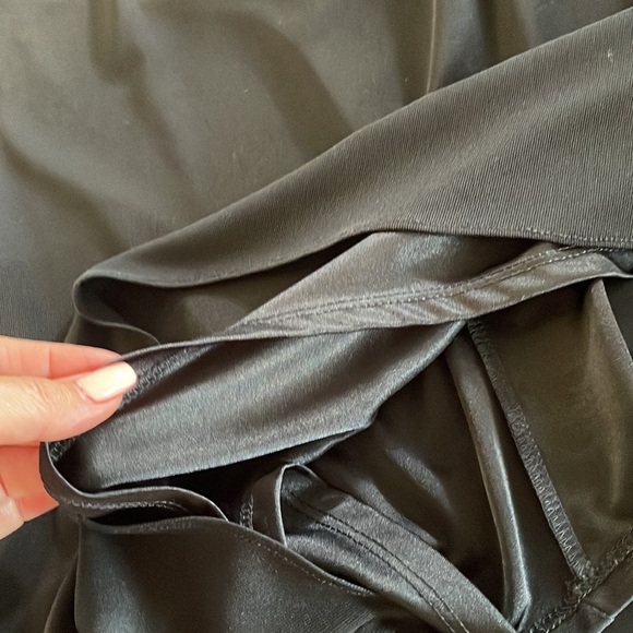 DAVID MEISTER cocktail party black halter dress high low hem lined size SM 6 - Picture 15 of 16